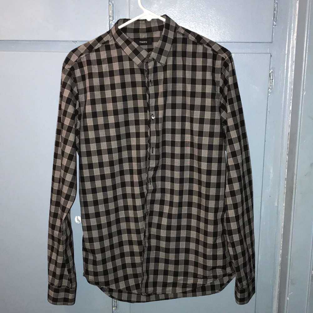 Theory long sleeve button down